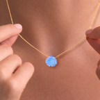 Moonstone Seashell Minimalist Necklace