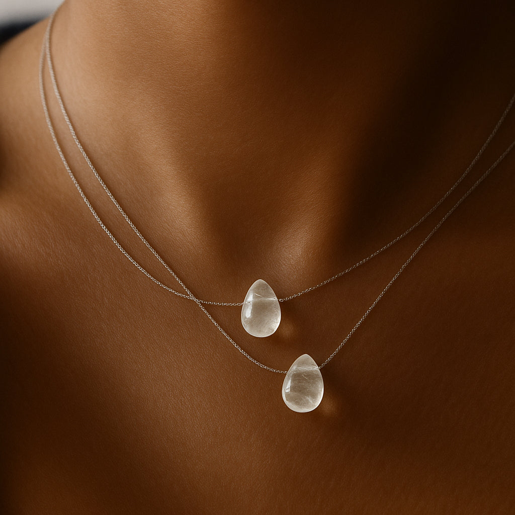Clear Quartz Necklace~ April Birthstone