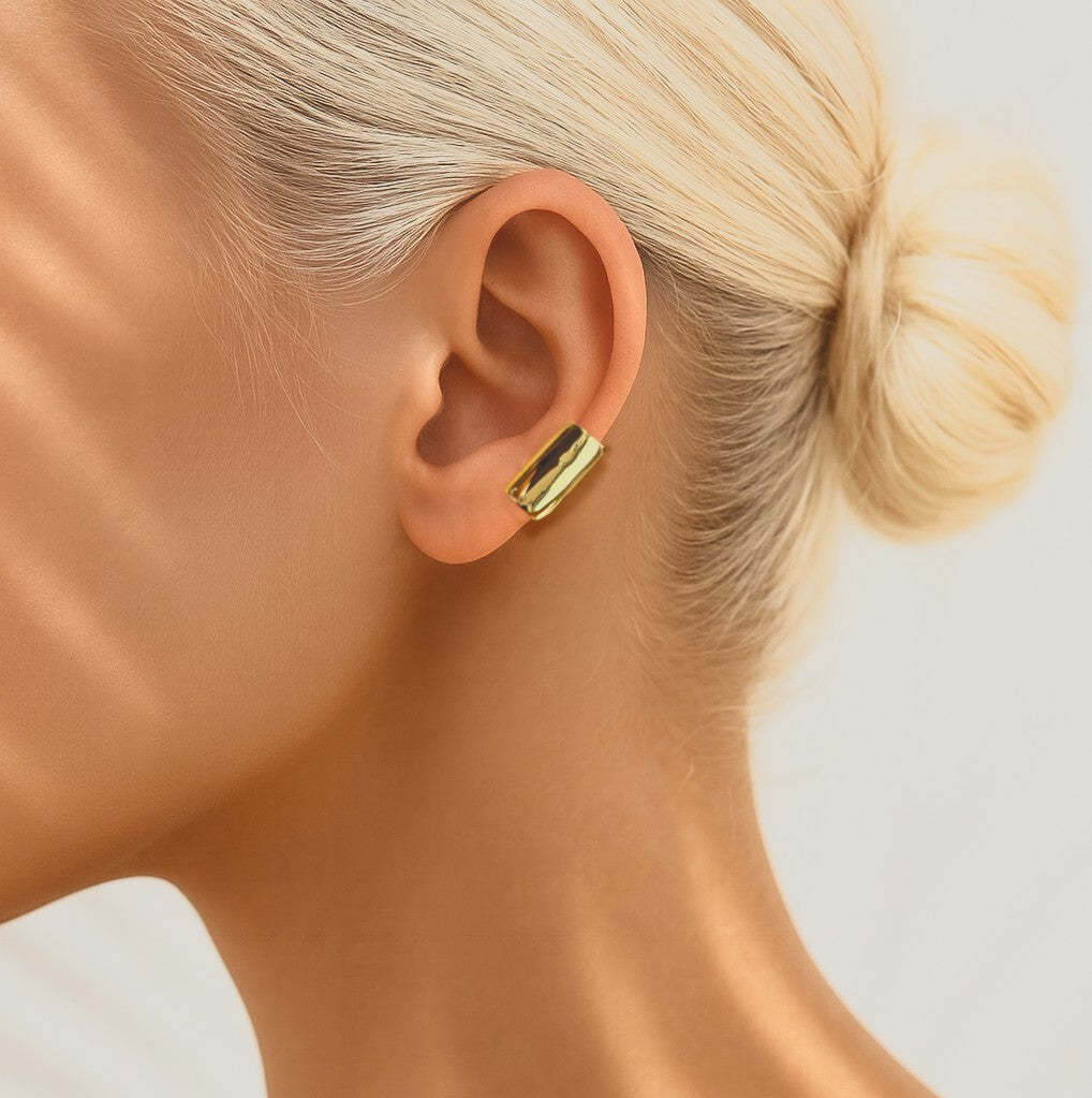 Gold Minimalist Chunky Ear Cuff