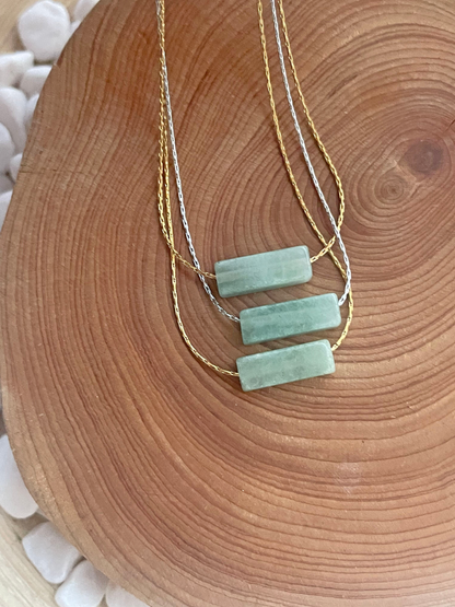 Jade Bar Minimalist Necklace