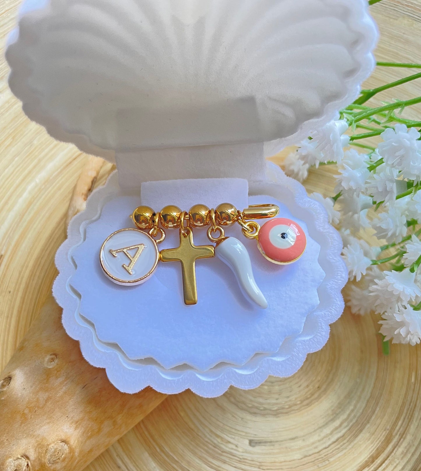 Personalized Gold Gold Baby Pin- Baptism Pin, Christening Gift
