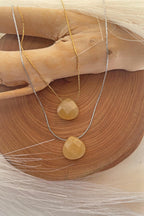 Citrine Teardrop Gemstone Pendant