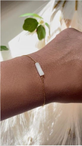 Selenite Minimalist Bracelet