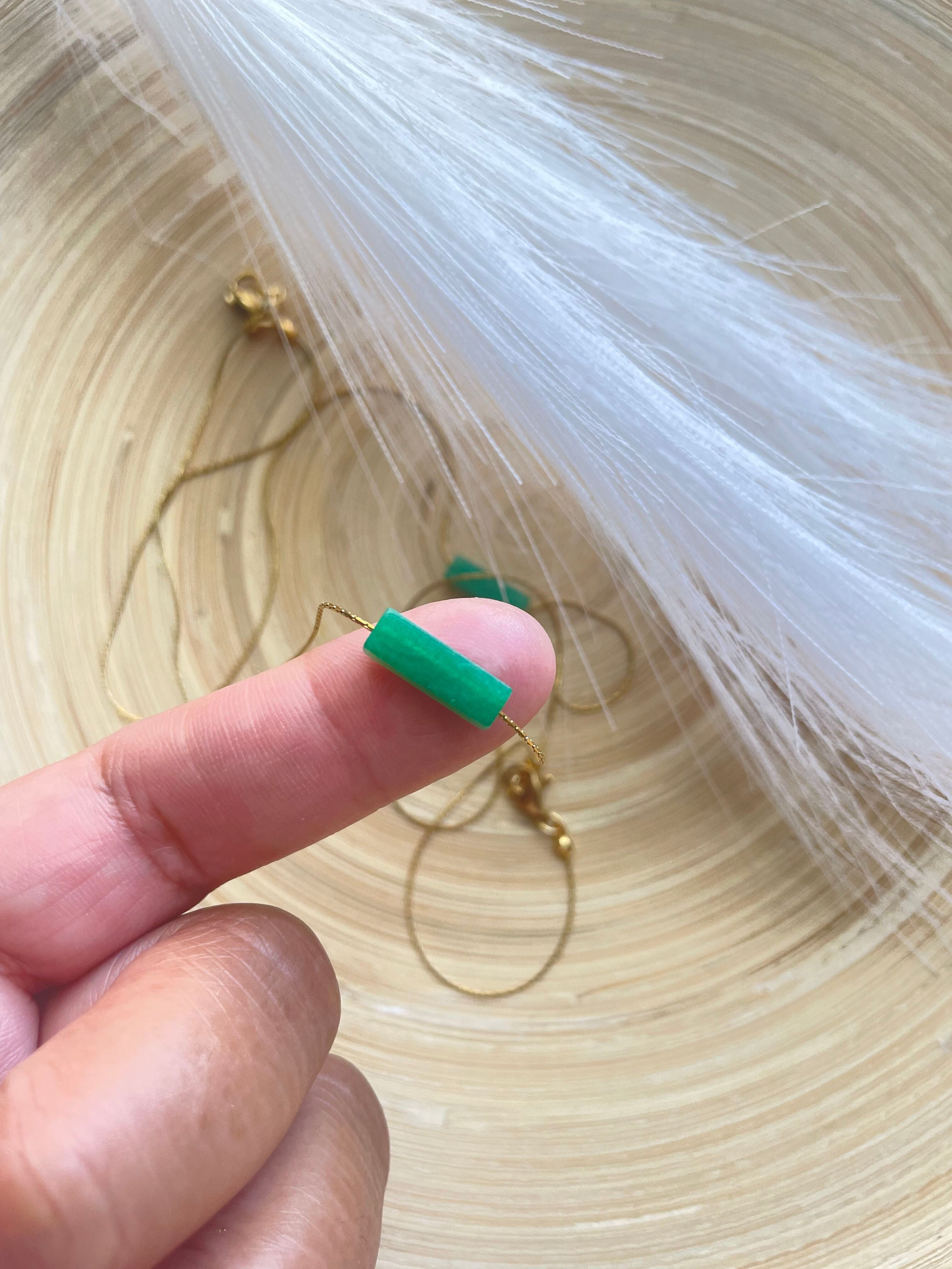 Jade Gold Minimalist Necklace