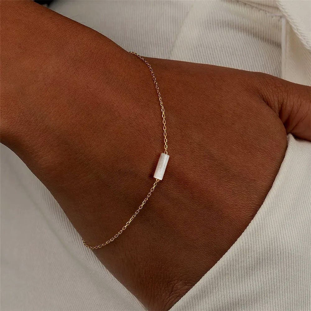 Selenite Minimalist Bracelet