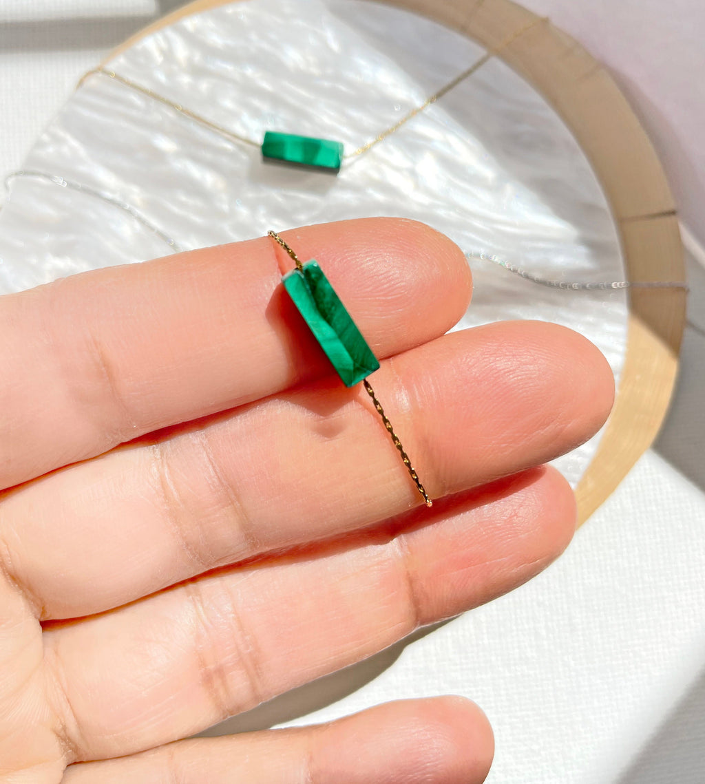 Malachite Crystal Necklace ~ Malachite Jewelry