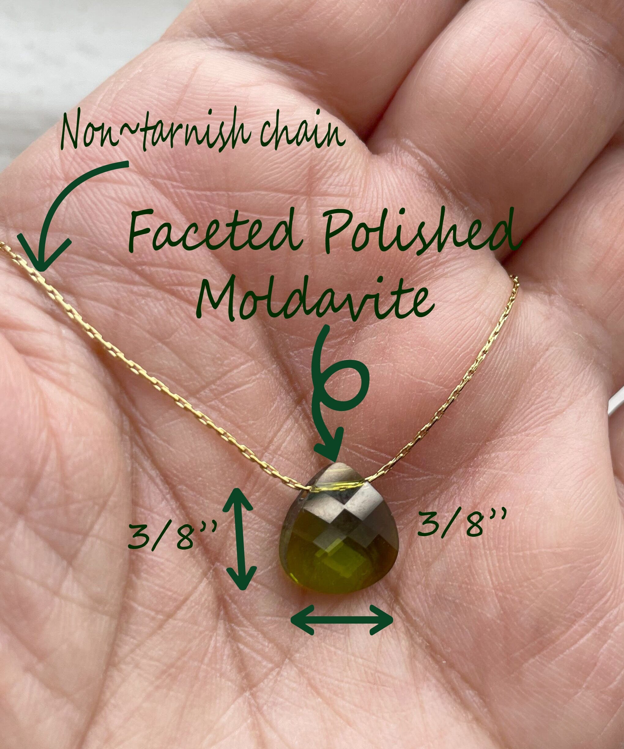 Genuine Faceted Cut Moldavite - Gift Ready