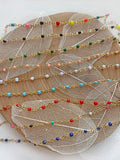 Dainty Enamel tiny Bead Necklace
