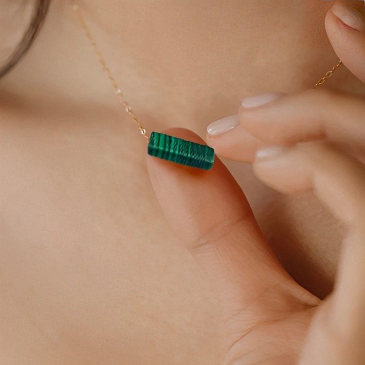 Malachite Crystal Necklace ~ Malachite Jewelry