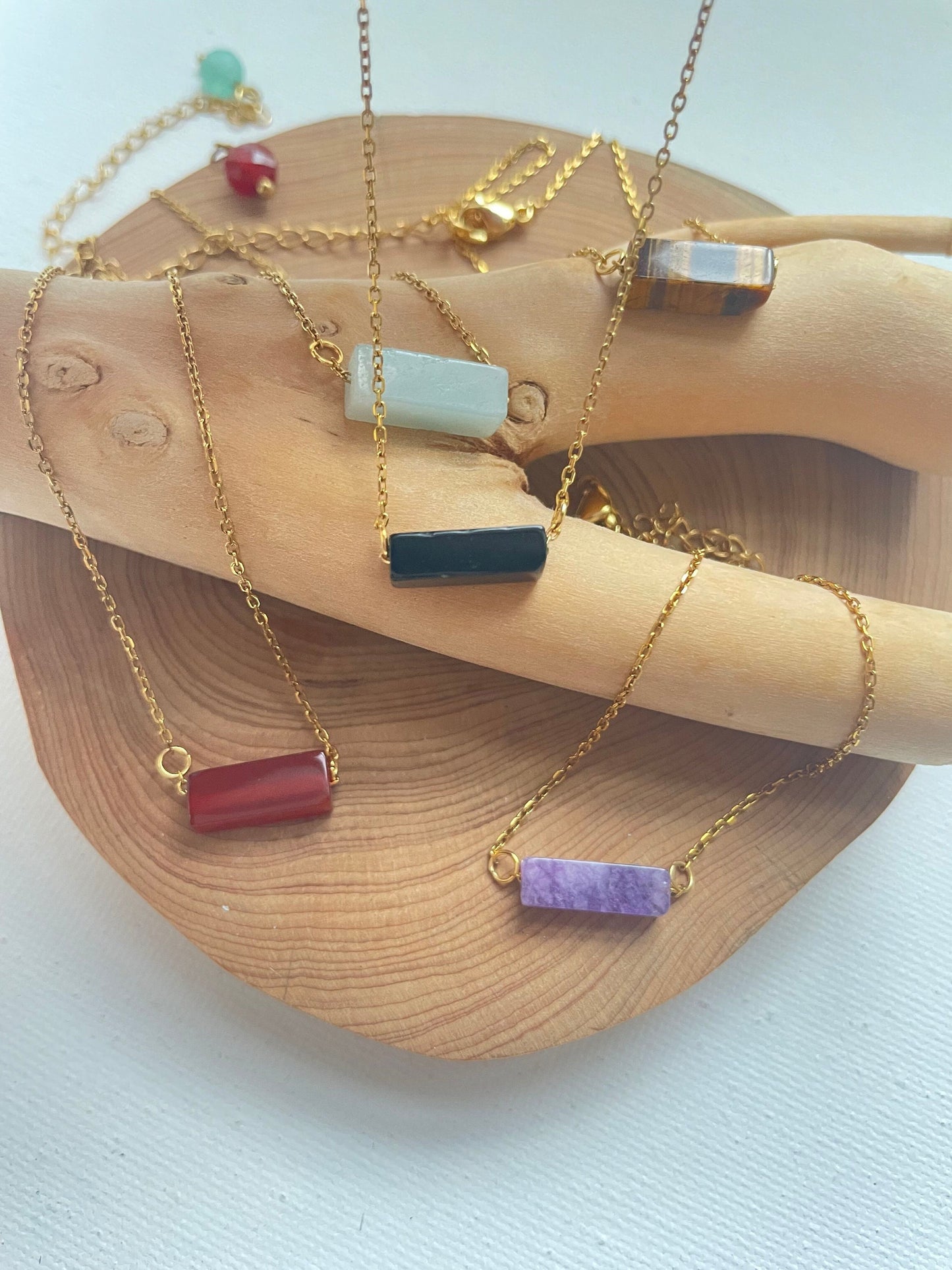 Gemstone Crystal Bracelet~ Amethyst, Tigers eye, Obsidian and more