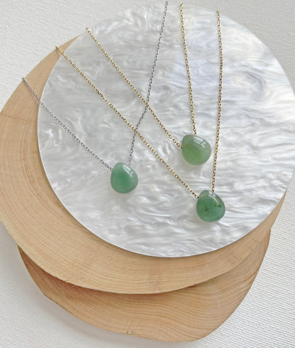 Jade Crystal Pendant Necklace