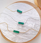 Malachite Crystal Necklace ~ Malachite Jewelry