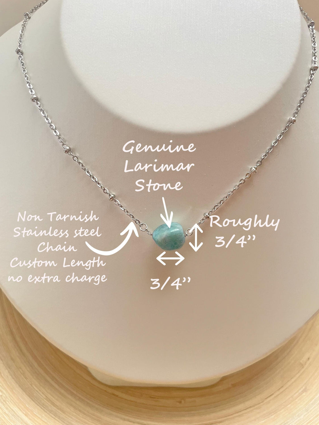 Larimar Necklace ~Dominican Republic