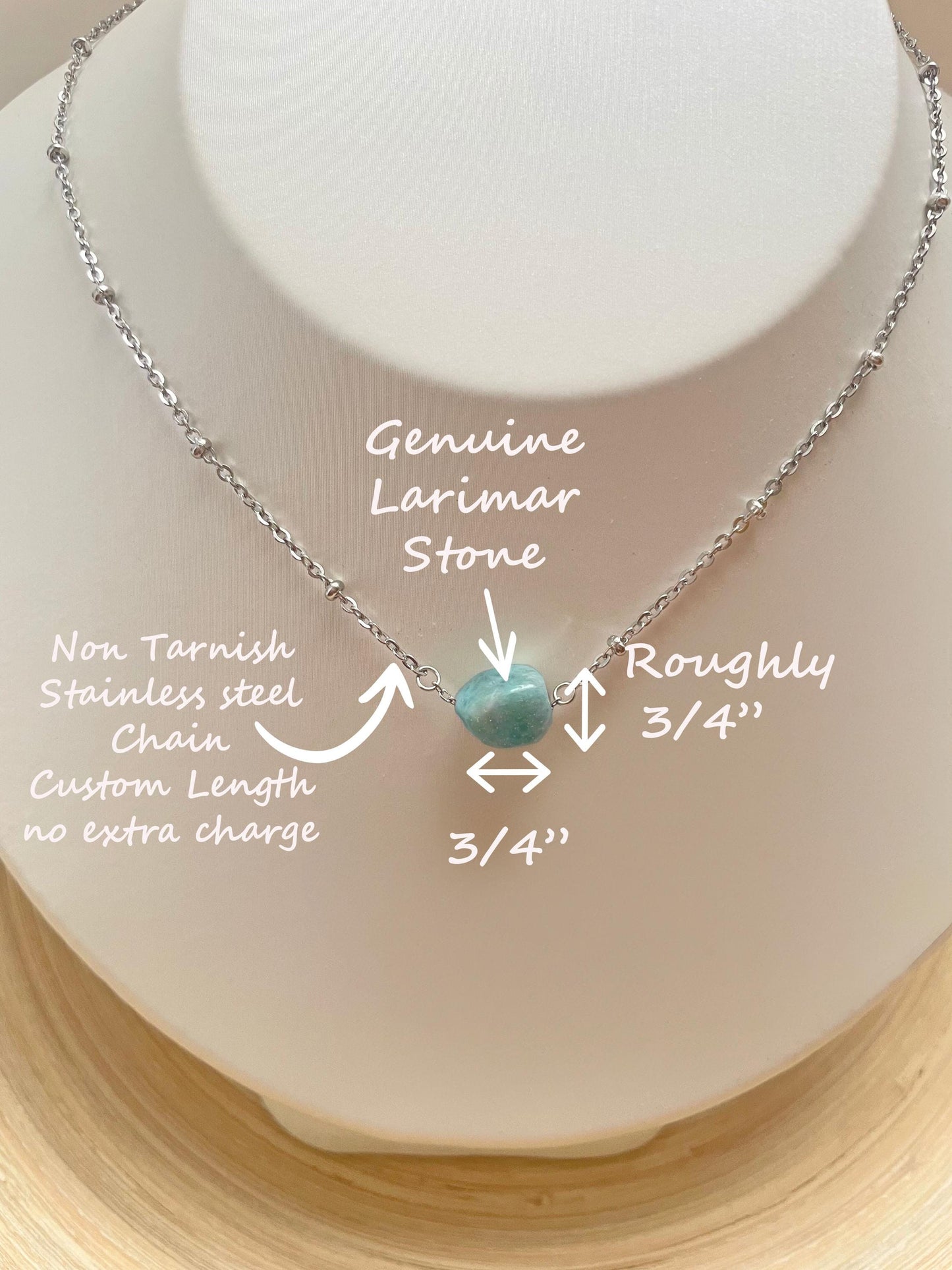 Larimar Necklace ~Dominican Republic