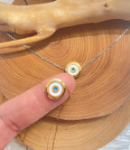 Evil Eye Gold Necklace , Minimalist Evil Eye Necklace, Gift For Her, Minimalist Necklace, Birthday Gift