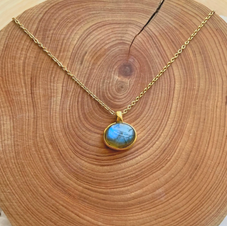 oval pendant oblong, labradorite pendant necklace gold
