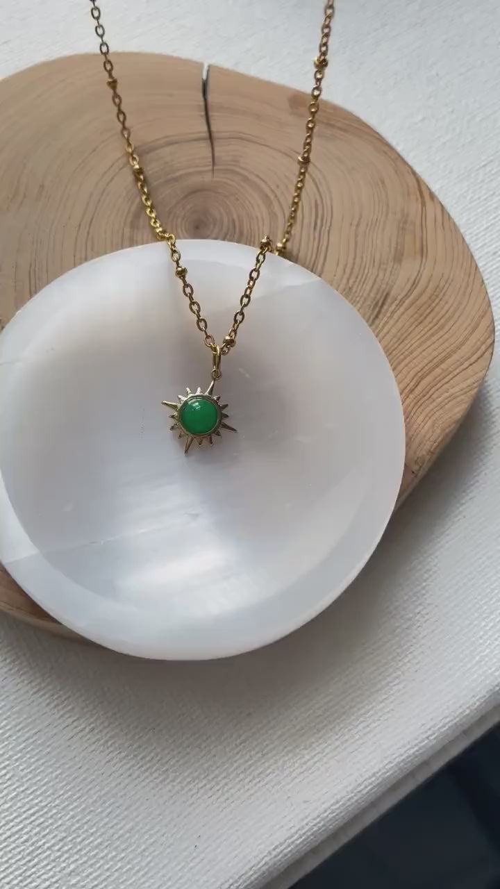 Jade Sun Satellite Chain Necklace