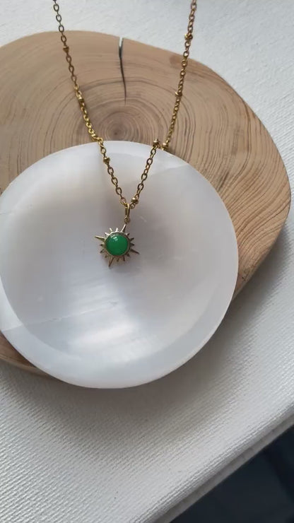 Jade Sun Satellite Chain Necklace