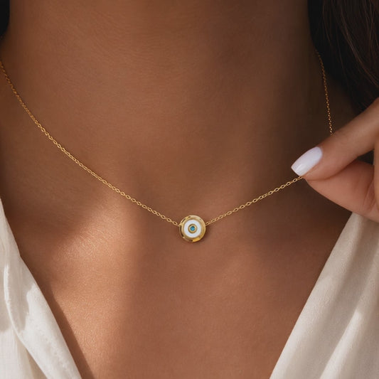 Evil Eye Minimalist Necklace