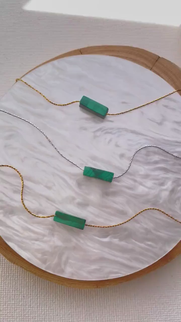 Malachite Crystal Necklace ~ Malachite Jewelry