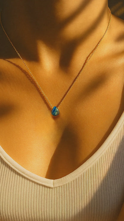 Labradorite Teardrop Necklace