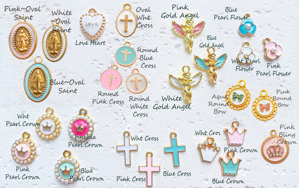 Personalized Baby Pin~ Crib Brooch~ Pearl Beads Charm Baby Pin