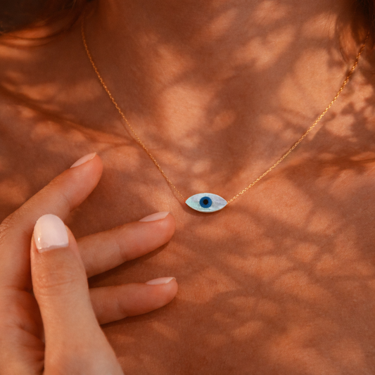 woman birthday gift evil eye necklace